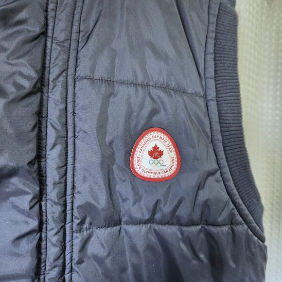 Canadian Olympic Team Puffer Vest Men's XL Quilted Hooded Pockets HBC 2006 - Picture 3 of 13
